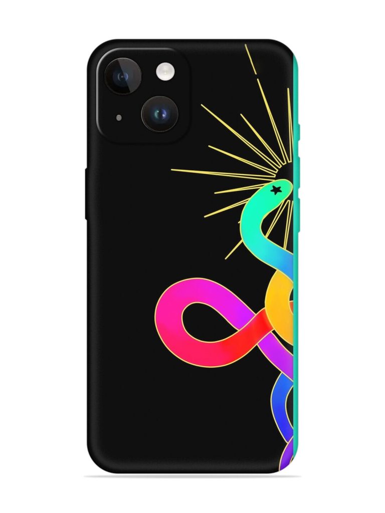 Art Geometric Abstraction Embossed Soft Silicone Case for Apple Iphone 14
