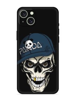 Panda Skull Embossed Soft Silicone Case for Apple Iphone 15 Plus