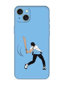 Cricket Gully Boy Embossed Soft Silicone Case for Apple Iphone 15 Plus