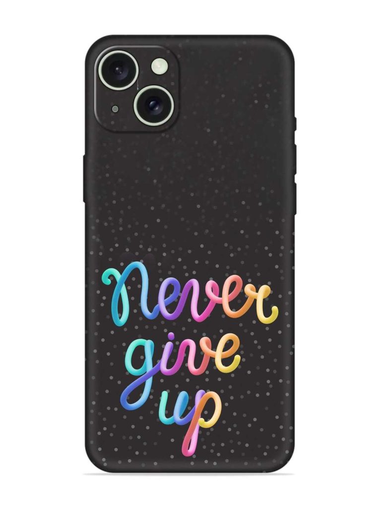 Colorful Stylized Rainbow Embossed Soft Silicone Case for Apple Iphone 15 Plus