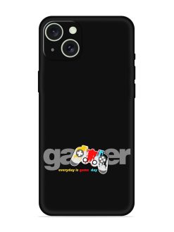 Gamer Everyday Game Embossed Soft Silicone Case for Apple Iphone 15 Plus