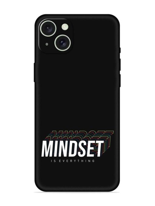 Mindset Everything Slogan Embossed Soft Silicone Case for Apple Iphone 15 Plus Edge Zapvi