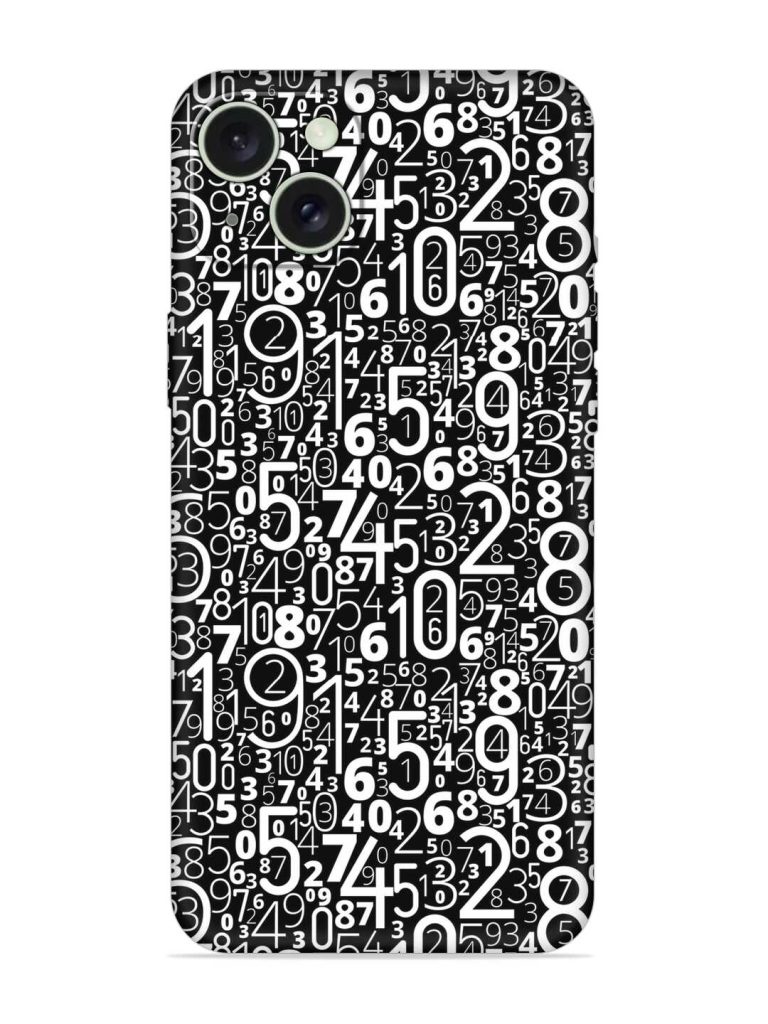 Many Numbers Different Embossed Soft Silicone Case for Apple Iphone 15 Plus
