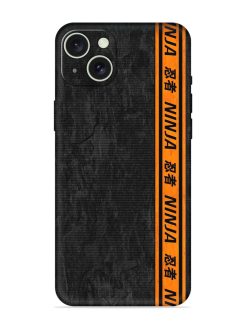 Ninja Srtips Embossed Soft Silicone Case for Apple Iphone 15 Plus