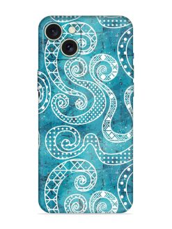 Vintage Curved Seamless Embossed Soft Silicone Case for Apple Iphone 15 Plus