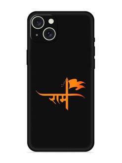 Ram Typo Embossed Soft Silicone Case for Apple Iphone 15 Plus