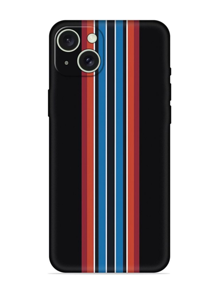 Vertical Strips Embossed Soft Silicone Case for Apple Iphone 15 Plus