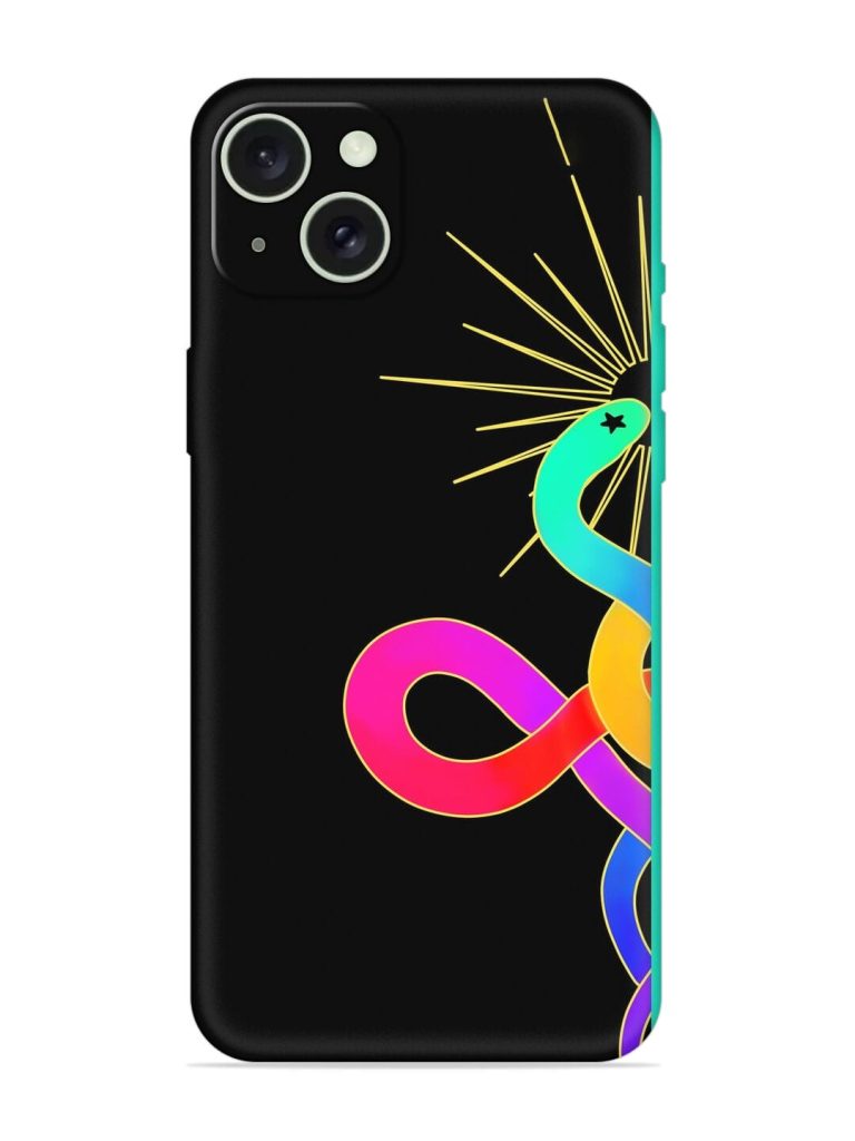 Art Geometric Abstraction Embossed Soft Silicone Case for Apple Iphone 15 Plus