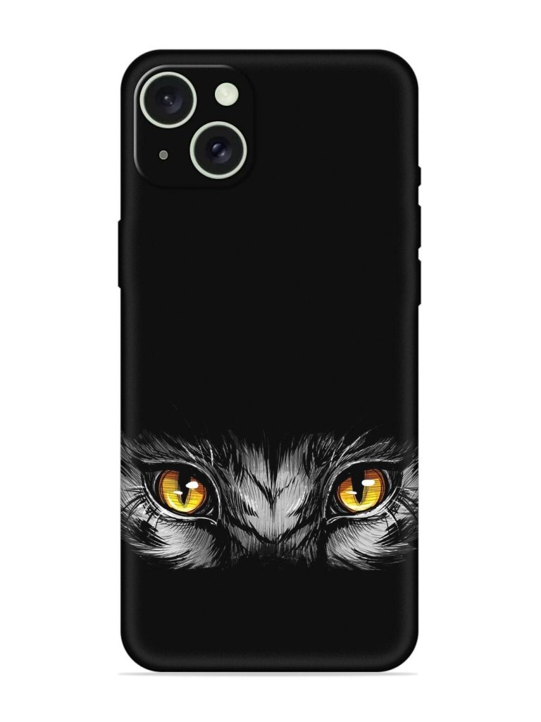 Scary Eye Embossed Soft Silicone Case for Apple Iphone 15 Plus