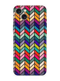 Retro Bauhaus Design Embossed Soft Silicone Case for Apple Iphone 15 Plus