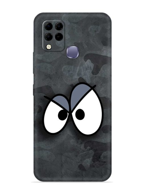 Big Eyes Night Mode Embossed Soft Silicone Case for Infinix Hot 10S Edge Zapvi