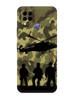 Army Heros Embossed Soft Silicone Case for Infinix Hot 10S