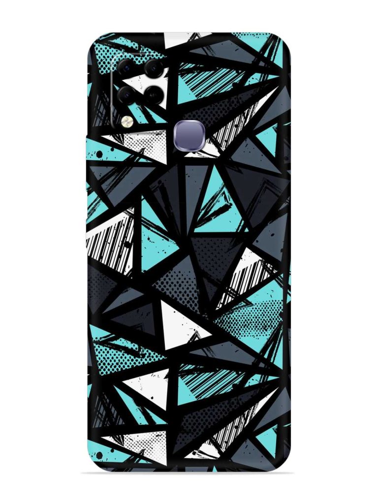 Abstract Seamless Embossed Soft Silicone Case for Infinix Hot 10S