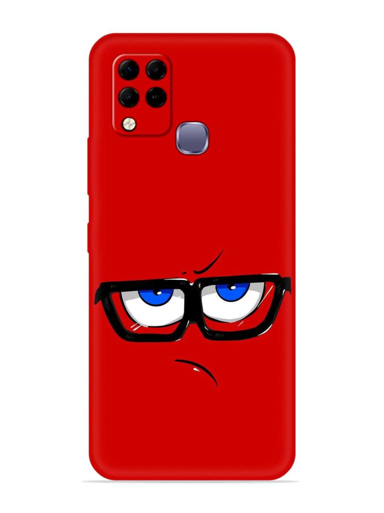 Rad Angry Face Embossed Soft Silicone Case for Infinix Hot 10S