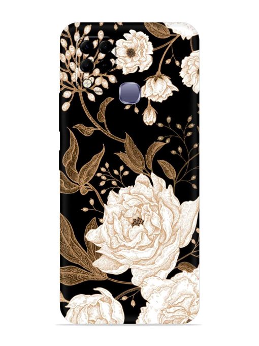 Peonies Roses Floral Embossed Soft Silicone Case for Infinix Hot 10S Edge Zapvi