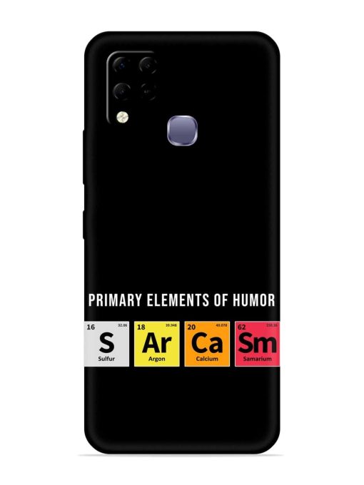 Primary Elements Humor Embossed Soft Silicone Case for Infinix Hot 10S Edge Zapvi