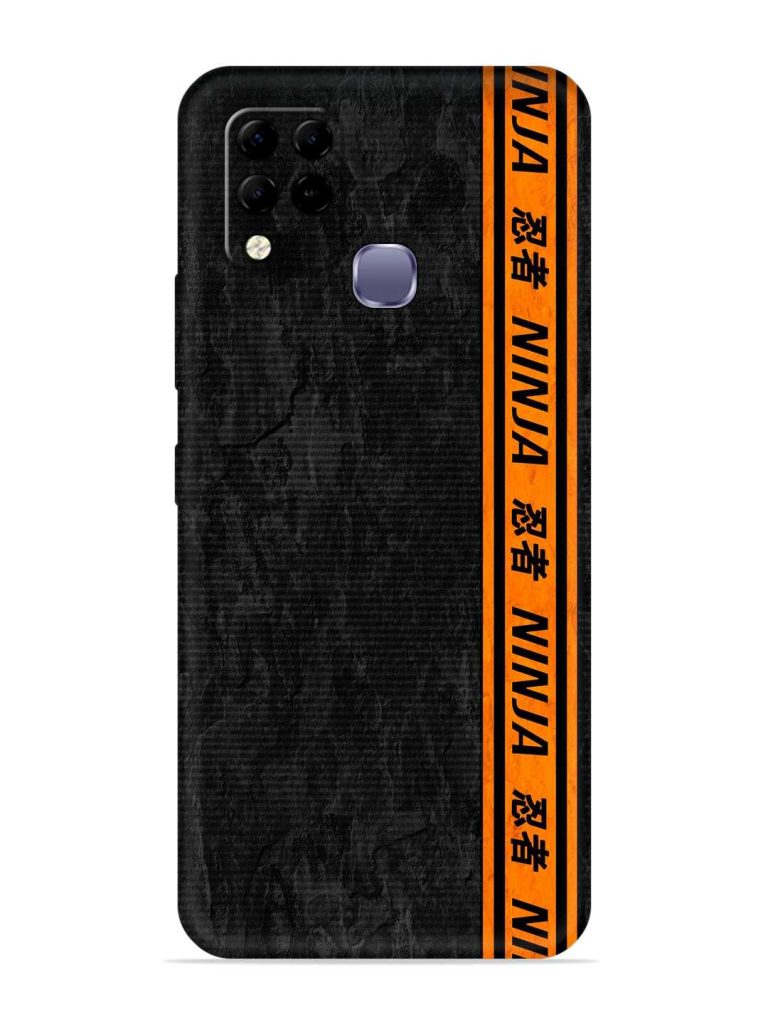 Ninja Srtips Embossed Soft Silicone Case for Infinix Hot 10S