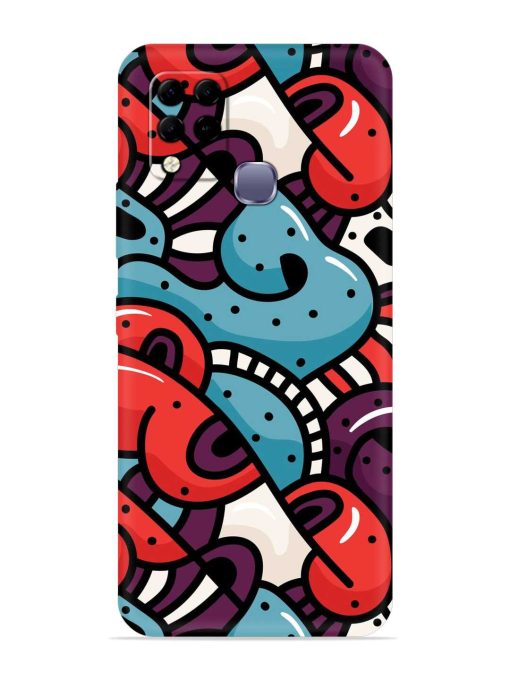 Seamless Backdrop Colorful Embossed Soft Silicone Case for Infinix Hot 10S Edge Zapvi