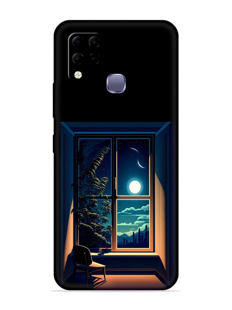 Night View At Window Embossed Soft Silicone Case for Infinix Hot 10S