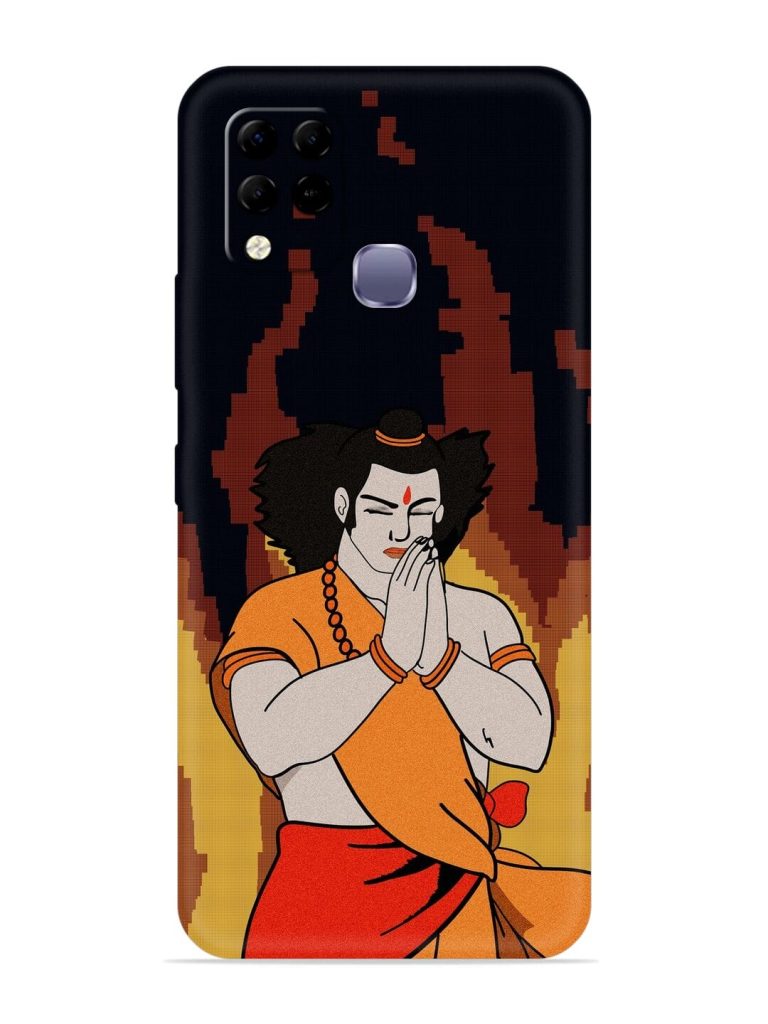 Shree Ram Vector Embossed Soft Silicone Case for Infinix Hot 10S