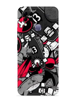 Fictional Doodle Embossed Soft Silicone Case for Infinix Hot 10S