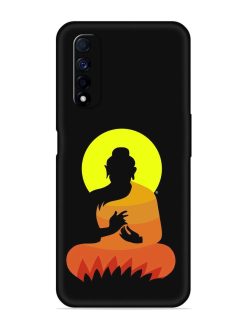 Buddha Art Black Embossed Soft Silicone Case for Realme Narzo 30 (4G)