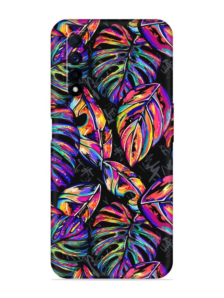 Tropical Seamless Vector Embossed Soft Silicone Case for Realme Narzo 30 (4G)