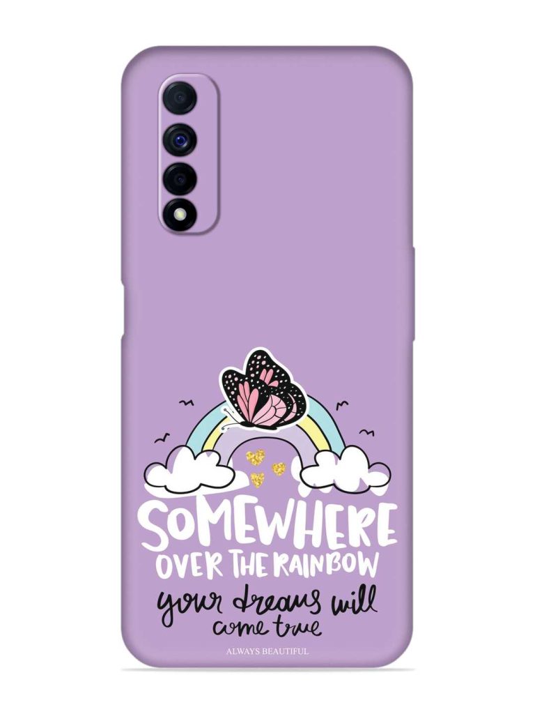 Rainbow Butterfly Design Embossed Soft Silicone Case for Realme Narzo 30 (4G)