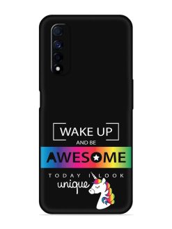 Inspirational Quote Unicorn Embossed Soft Silicone Case for Realme Narzo 30 (4G)