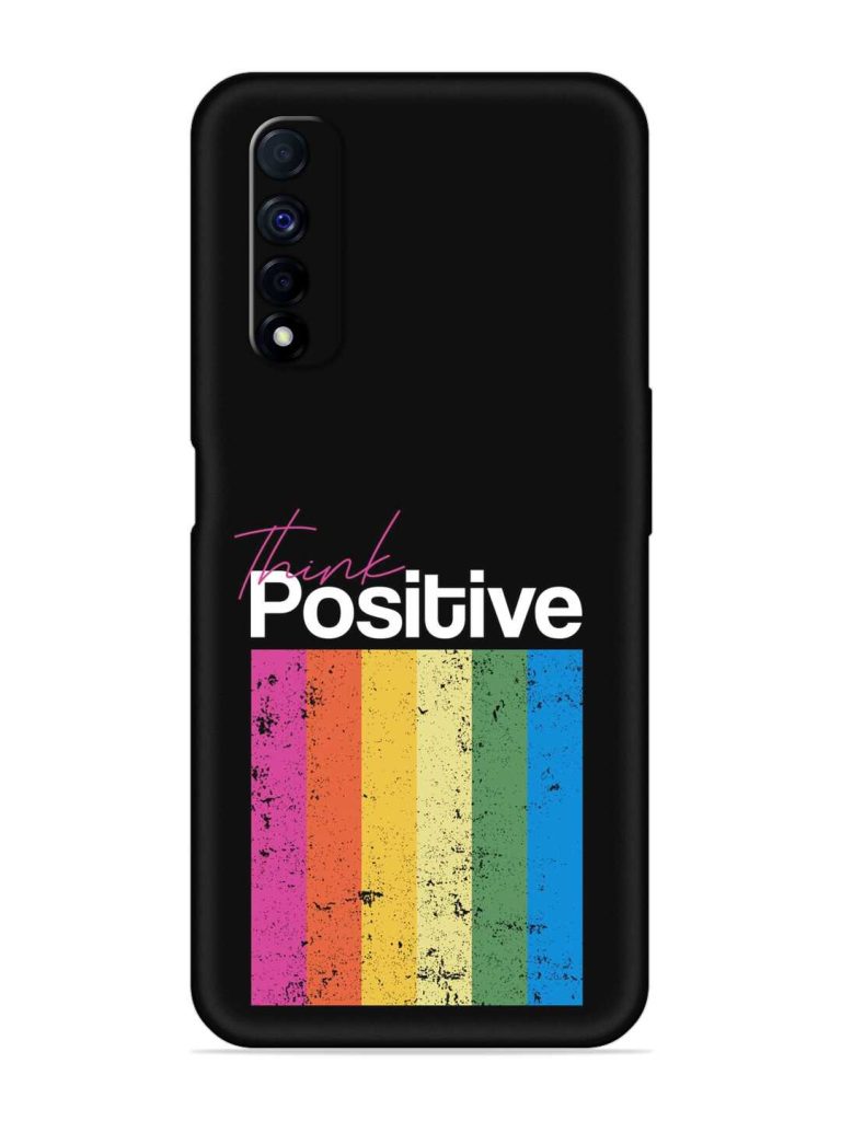 Think Positive Typography Embossed Soft Silicone Case for Realme Narzo 30 (4G)