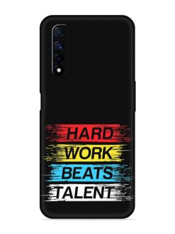 Hard Work Beats Embossed Soft Silicone Case for Realme Narzo 30 (4G)