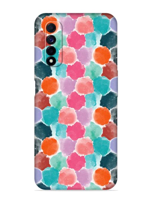 Colorful Seamless Pattern Embossed Soft Silicone Case for Realme Narzo 30 (4G) Edge Zapvi