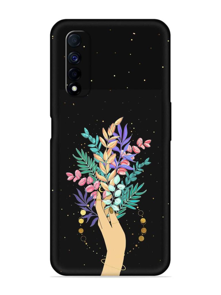 Flower On Hand Embossed Soft Silicone Case for Realme Narzo 30 (4G)