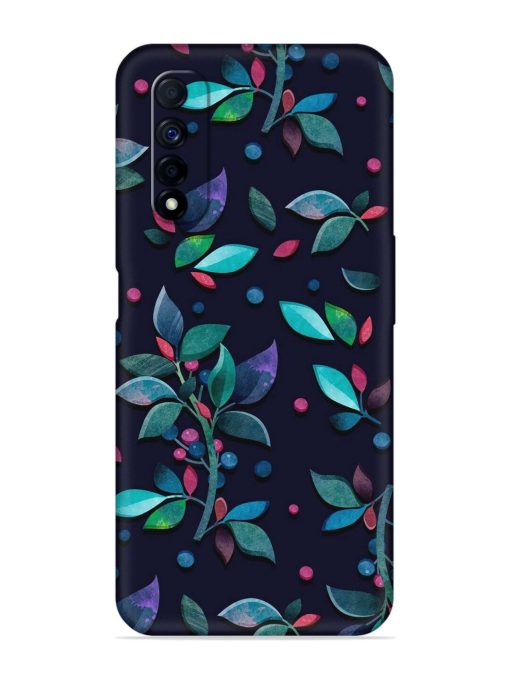 Decorative Watercolor Flower Embossed Soft Silicone Case for Realme Narzo 30 (4G) Edge Zapvi