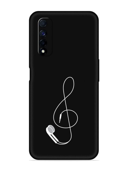 Music Earphone Vector Embossed Soft Silicone Case for Realme Narzo 30 (4G) Edge Zapvi