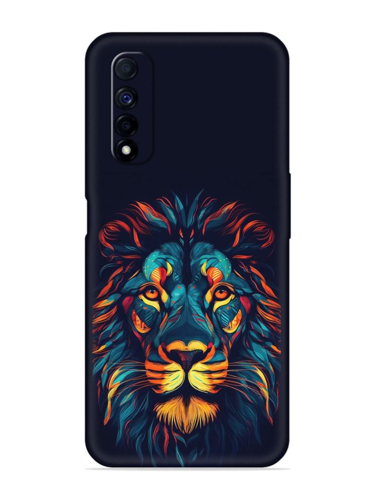Colorful Lion Embossed Soft Silicone Case for Realme Narzo 30 (4G)