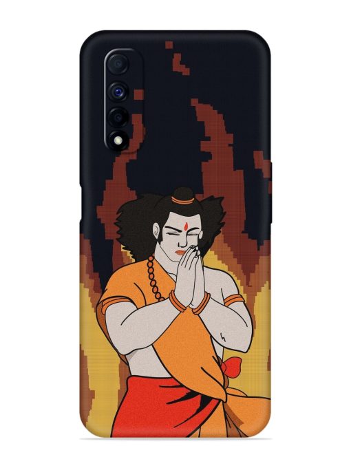 Shree Ram Vector Embossed Soft Silicone Case for Realme Narzo 30 (4G) Edge Zapvi