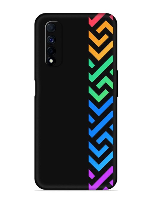 Colorshape Stripes Embossed Soft Silicone Case for Realme Narzo 30 (4G) Edge Zapvi