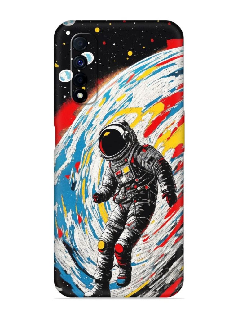 Astronaut Art Embossed Soft Silicone Case for Realme Narzo 30 (4G)
