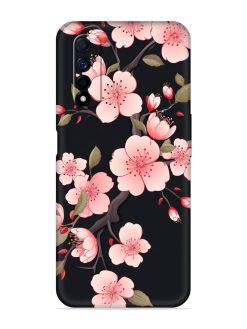 Cherry Blossom Embossed Soft Silicone Case for Realme Narzo 30 (4G)