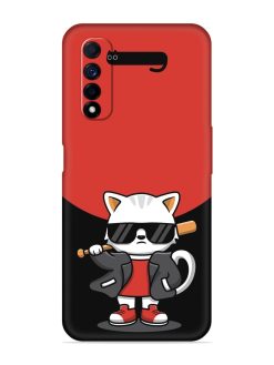 Cool Little Bear Cartoon Embossed Soft Silicone Case for Realme Narzo 30 (4G)