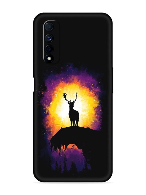 Elk Animal Art Embossed Soft Silicone Case for Realme Narzo 30 (4G) Edge Zapvi