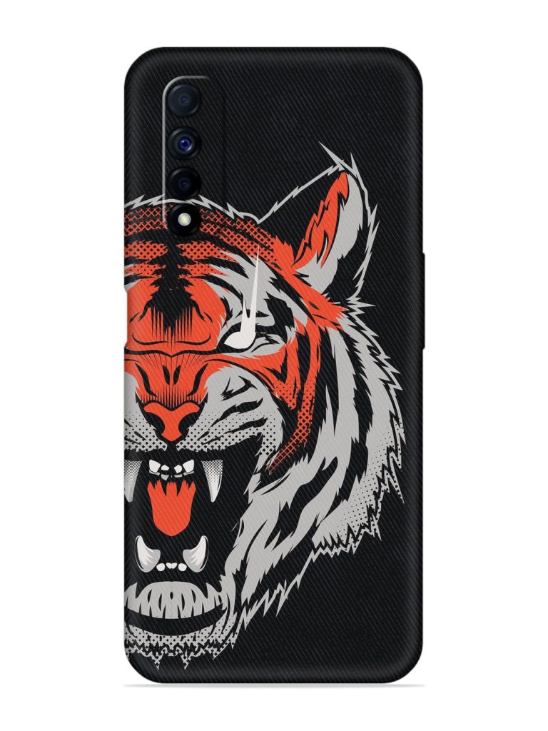 Tiger Aggression Embossed Soft Silicone Case for Realme Narzo 30 (4G)