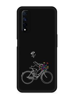 Minimalist Cycle Art Embossed Soft Silicone Case for Realme Narzo 30 (4G)
