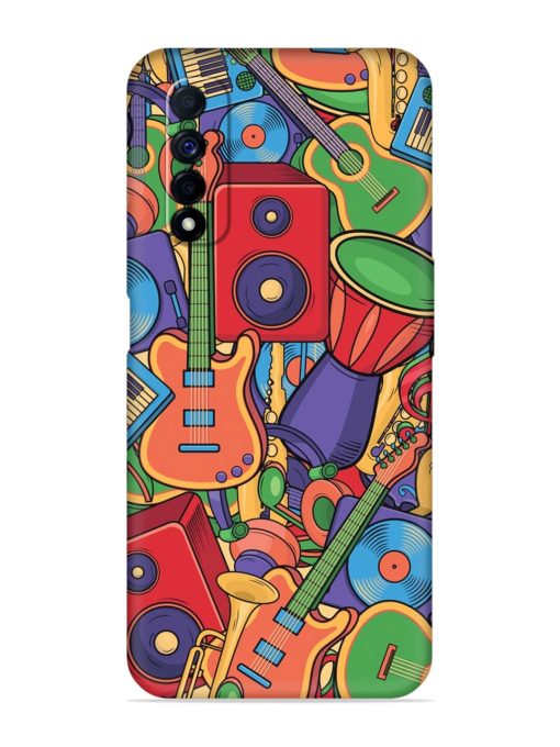 Colorful Music Art Embossed Soft Silicone Case for Realme Narzo 30 (4G) Edge Zapvi