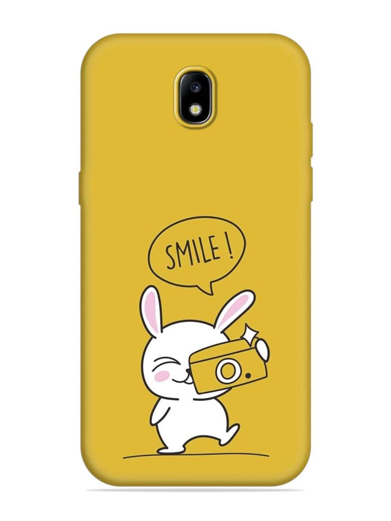 Hey Smile Please Embossed Soft Silicone Case for Samsung Galaxy J7 (2017)