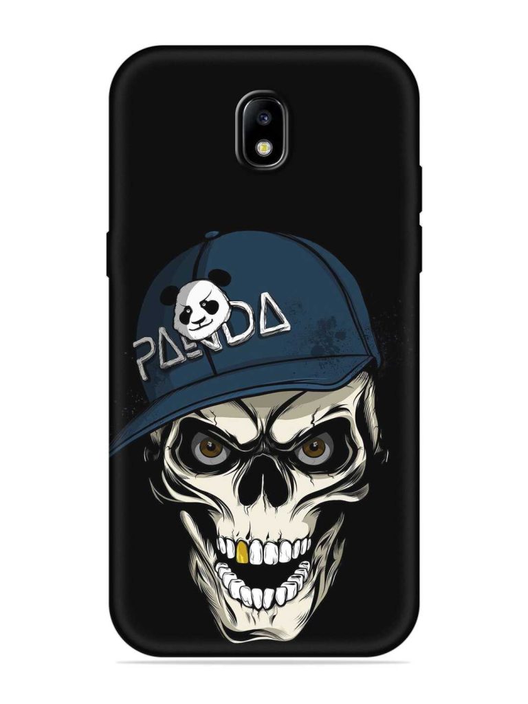 Panda Skull Embossed Soft Silicone Case for Samsung Galaxy J7 (2017)