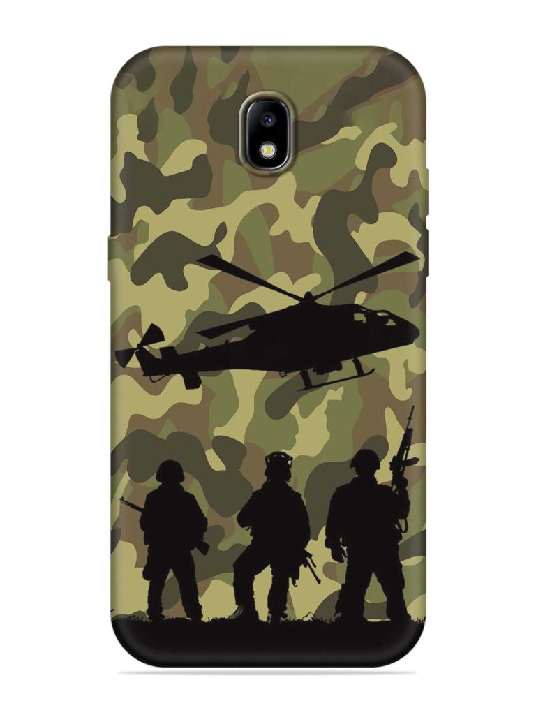 Army Heros Embossed Soft Silicone Case for Samsung Galaxy J7 (2017)