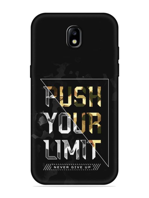 Push Your Limits Embossed Soft Silicone Case for Samsung Galaxy J7 (2017) Edge Zapvi