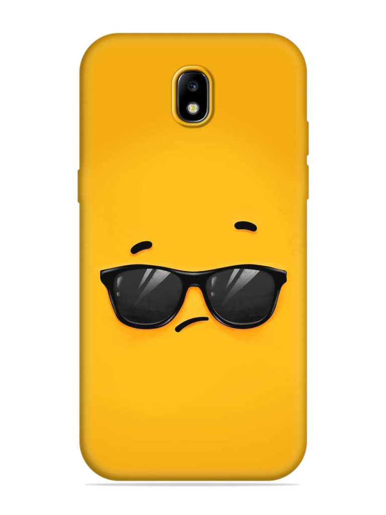 Attitude Glass Art Embossed Soft Silicone Case for Samsung Galaxy J7 (2017)
